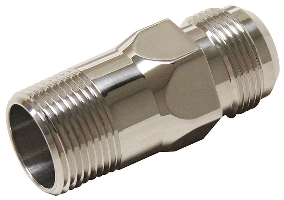 MEZIERE 1" NPT Male To #16AN hose connection, Polished Finish Meziere Inlet fitting, for 100 series electric water pumps MZWP1016U SR