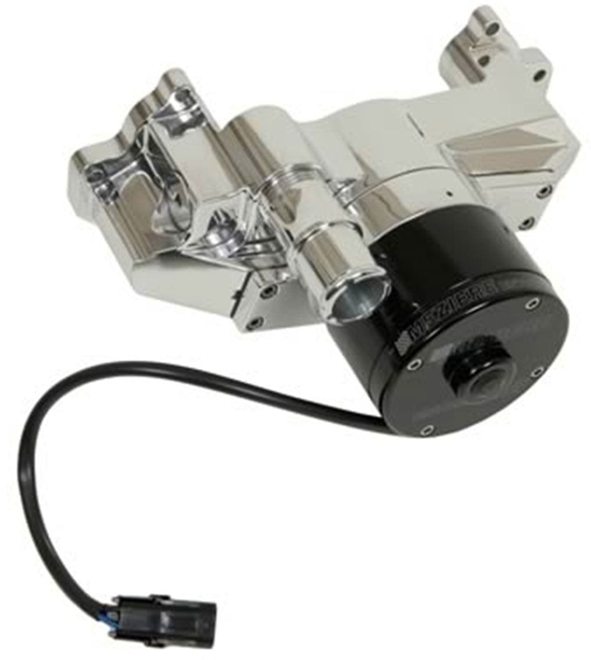 MEZIERE 35GPM, standard motor Meziere GM LS1 thru LS8 Electric Water Pump, Chrome Finish MZWP119C SR