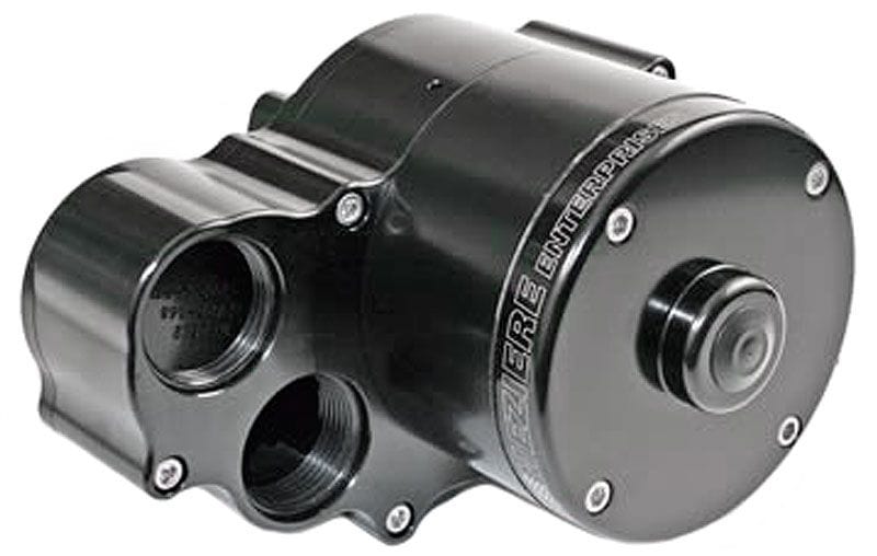 MEZIERE 55GPM, Standard Motor Meziere Electric Water Pump, Radiator Mount, 2 Outlets, Black Finish MZWP362 SR