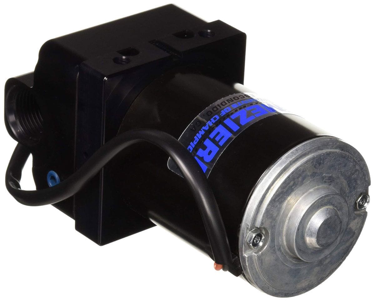 MEZIERE Black Finish, 20GPM, Standard Motor Meziere Remote Mount Electric Water Pump MZWP136S SR