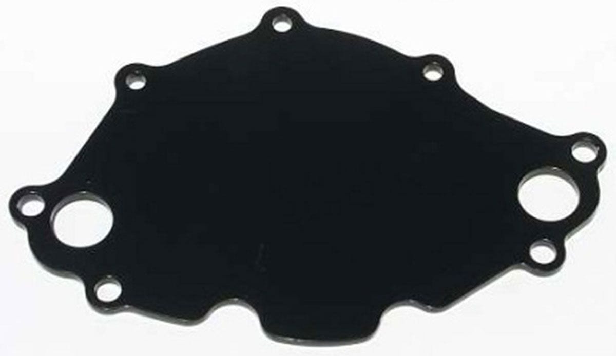 MEZIERE Early 221/289, Mates To WP111 Pump Meziere Small Block Ford Backing plate, Black Finish MZWP112S SR