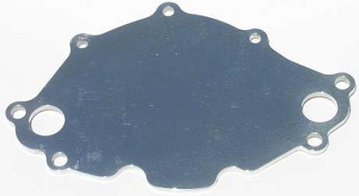 MEZIERE Early 221/289, Mates To WP111 Pump Meziere Small Block Ford Backing plate, Polished Finish MZWP112U SR