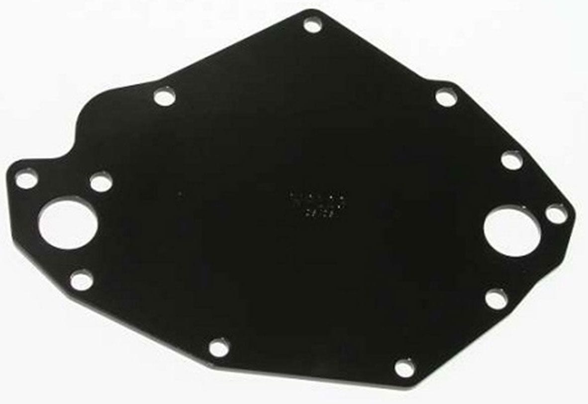 MEZIERE mates to WP111 pump Meziere Ford Cleveland Backing Plate Black Finish MZWP123S SR