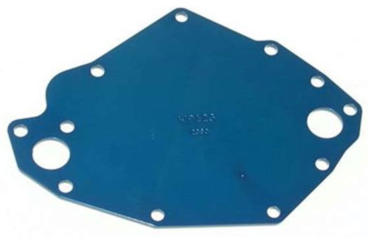 MEZIERE mates to WP111 pump Meziere Ford Cleveland Backing Plate Blue Finish MZWP123B SR