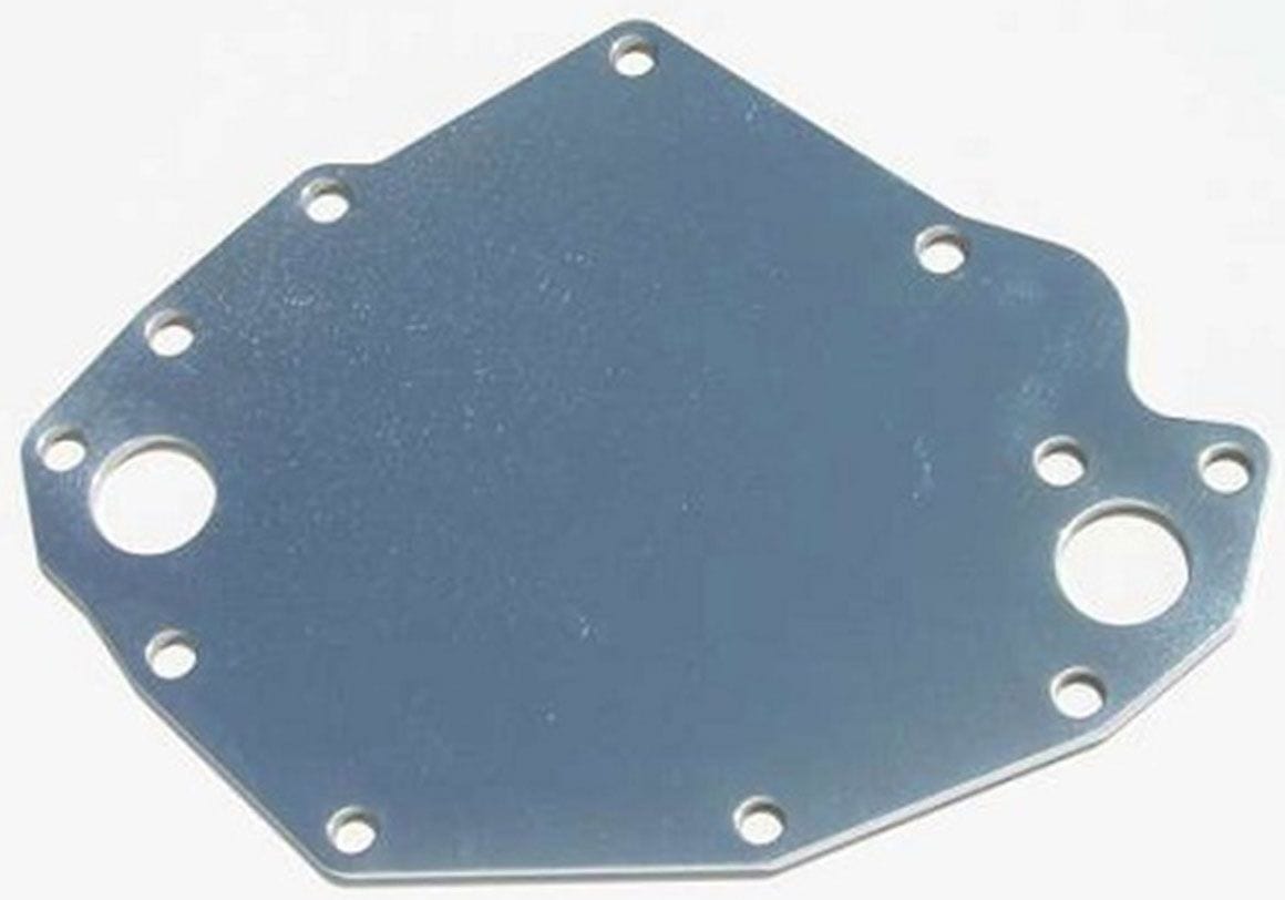MEZIERE mates to WP111 pump Meziere Ford Cleveland Backing Plate Chrome Finish MZWP123C SR