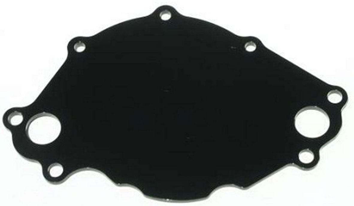 MEZIERE mates to WP111 pump Meziere Small Block Ford 5.0L Backing plate, Black Finish MZWP113S SR