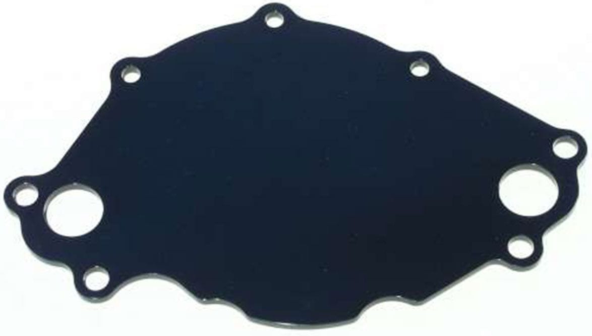 MEZIERE mates to WP111 pump Meziere Small Block Ford 5.0L Backing plate, Blue Finish MZWP113B SR