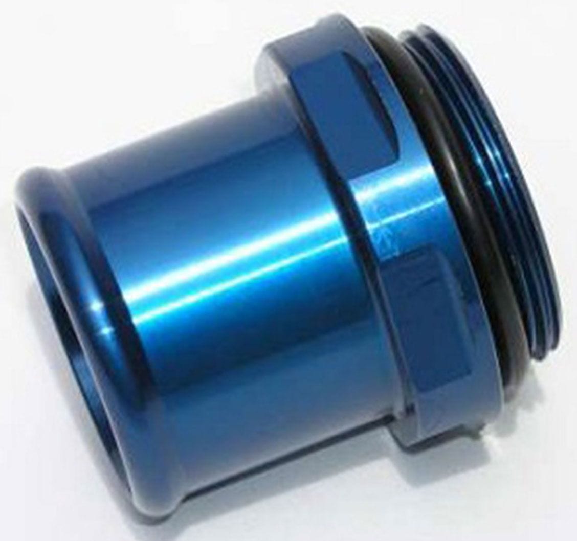 MEZIERE Meziere Water Neck Fitting, For 1-1/2" Hose, Blue Finish MZWN0032B SR