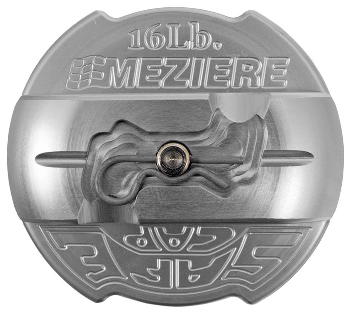 MEZIERE Natural Finish Meziere SafeCap Billet Locking Radiator Cap, 16lb. MZWCC300 SR