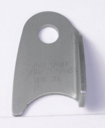 MEZIERE Suit 1-1/4" Tube With 3/8" Hole (Qty: 2) Meziere Weld-On Tab Bent Right 4130 Steel MZCT30312C SR