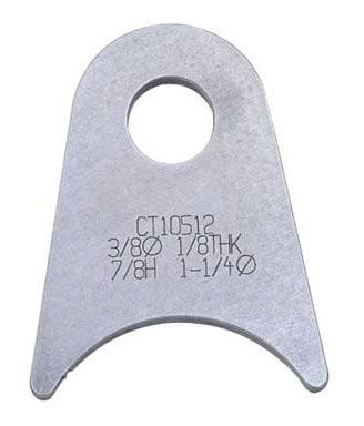 MEZIERE Suit 1-1/4" Tube With 3/8" Hole (Qty: 20) Meziere Weld-On Flat Tab 4130 Steel MZCT10512B SR