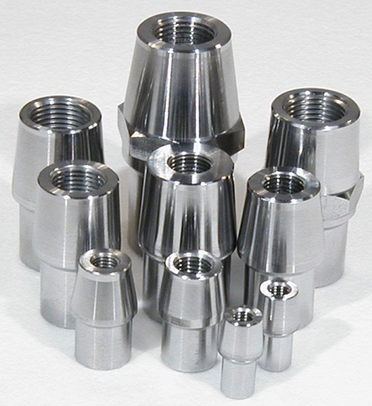 MEZIERE Suit 1-1/8" x .058" Tube With 5/8-18 L/H Thread Meziere Weld-In Female Tube End 4130 Steel With Hex MZRE1125EL SR