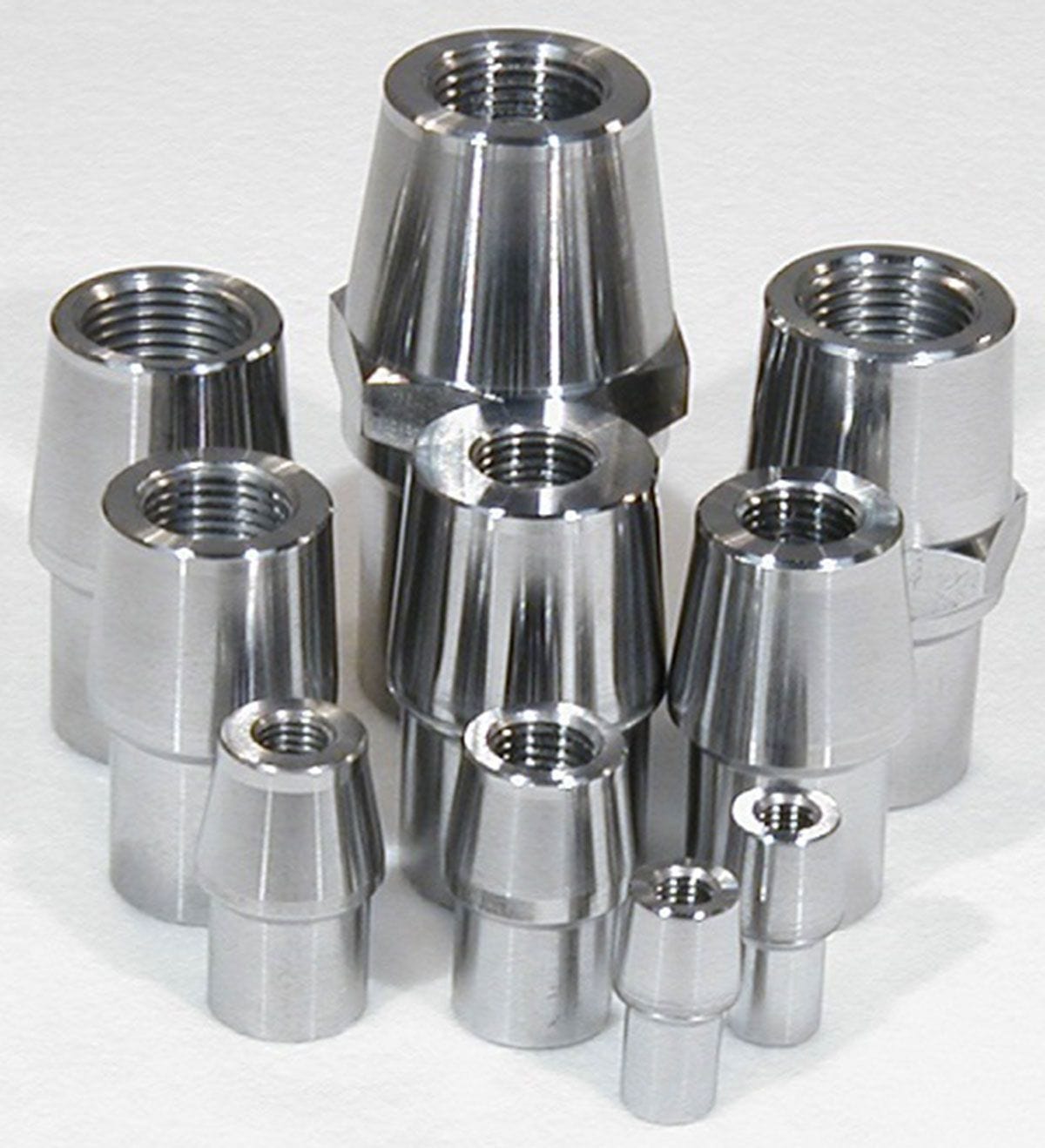 MEZIERE Suit 1-3/8" x .095" Tube With 7/8-14 L/H Thread Meziere Weld-In Female Tube End 4130 Steel With Hex MZRE1026GL SR