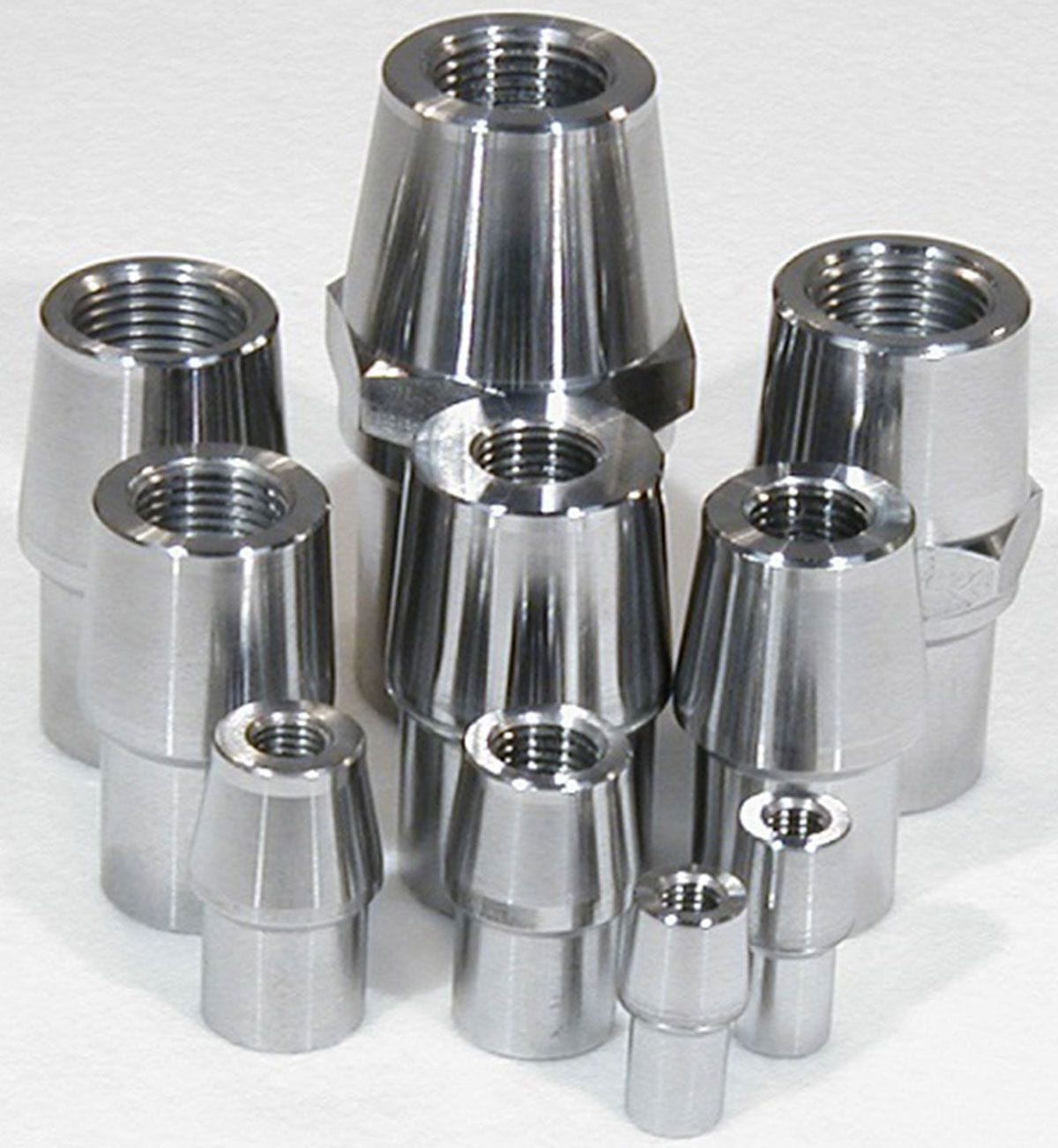 MEZIERE Suit 1-3/8" x .120" Tube With 7/8-14 L/H Thread Meziere Weld-In Female Tube End 4130 Steel With Hex MZRE1028GL SR