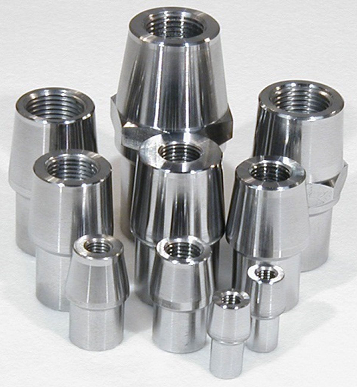 MEZIERE Suit 7/8" x .083" Tube With 3/8-24 L/H Thread Meziere Weld-In Female Tube End 4130 Steel MZRE1016BL SR