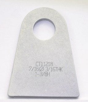 MEZIERE Suit Flat Surface With 7/16" Hole (Qty: 4) Meziere Weld-On Flat Tab 4130 Steel MZCT11218C SR