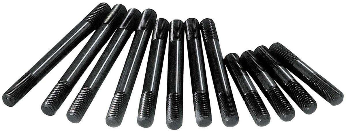 Milodon Milodon Main Stud Kit, Factory 2-Bolt Main Cap MI81165 SR
