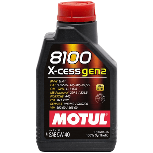 Motul AUTOMOTIVE 1L 8100 X-CESS GEN2 5W40 1L Motul 109910 SR