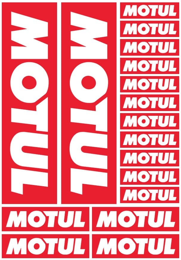 Motul MERCHANDISE MOTUL STICKER SHEET Motul NZSTICKERS SR