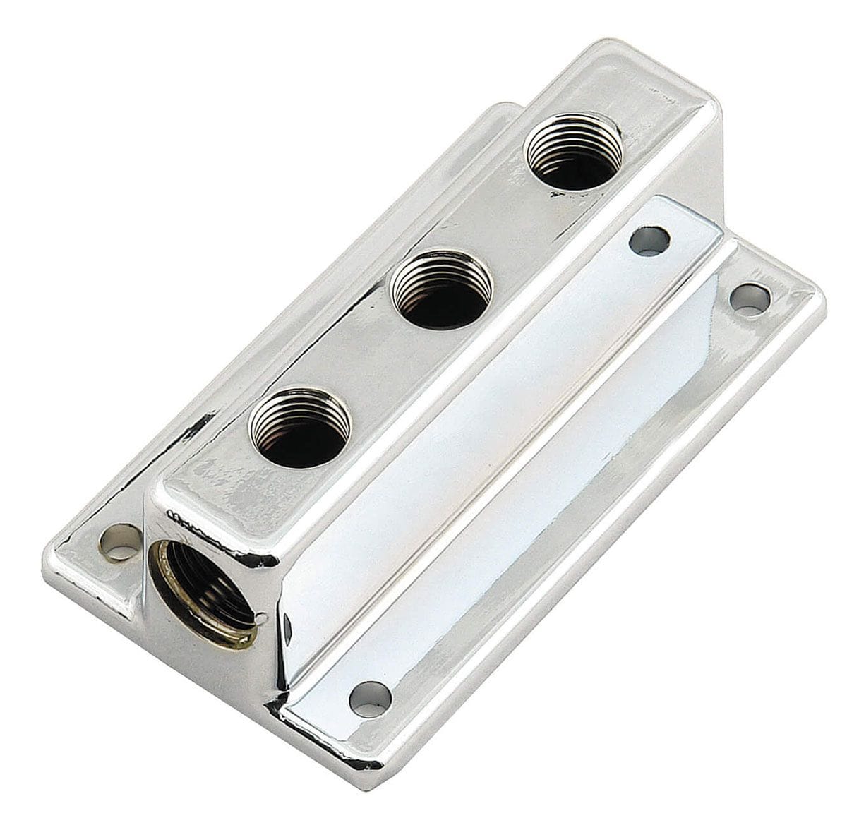 Mr Gasket Mr Gasket Mr Gasket "T"-Style Fuel Block - Triple Outlet (3) MG6151 SR