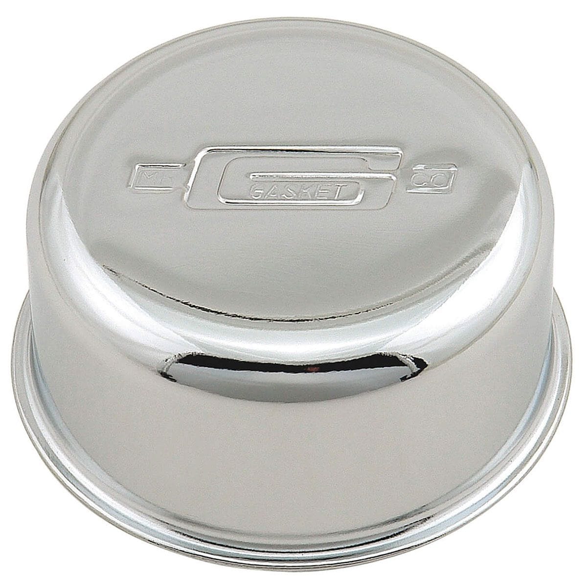MRG 2-3/4" Dia. x 2-1/8" Mr Gasket Mr Gasket Chrome Plated Twist-On Breather with Logo MG2069 SR
