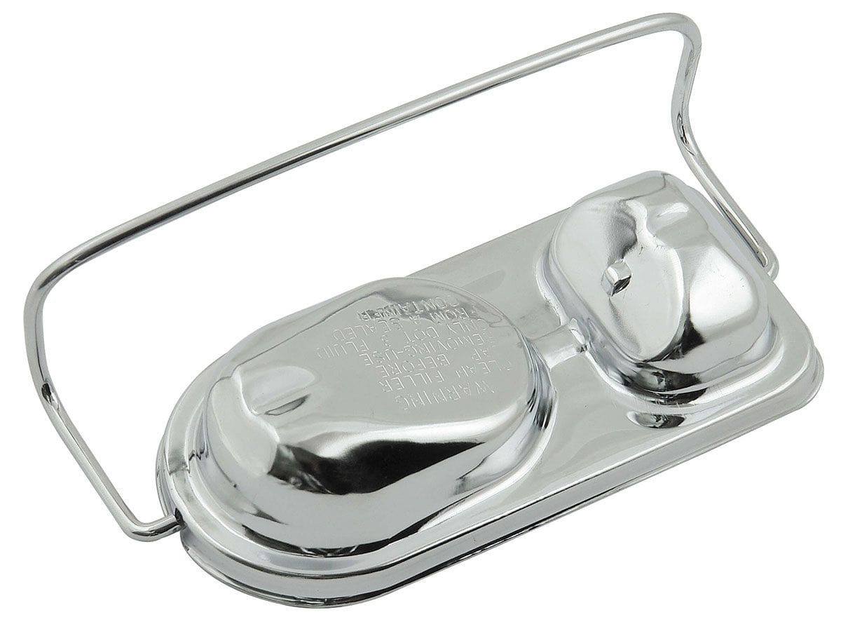 MRG Chrome cover with bail Suit ford/AMC 68-70 Mr Gasket Master Cylinder Cover MG5274 SR