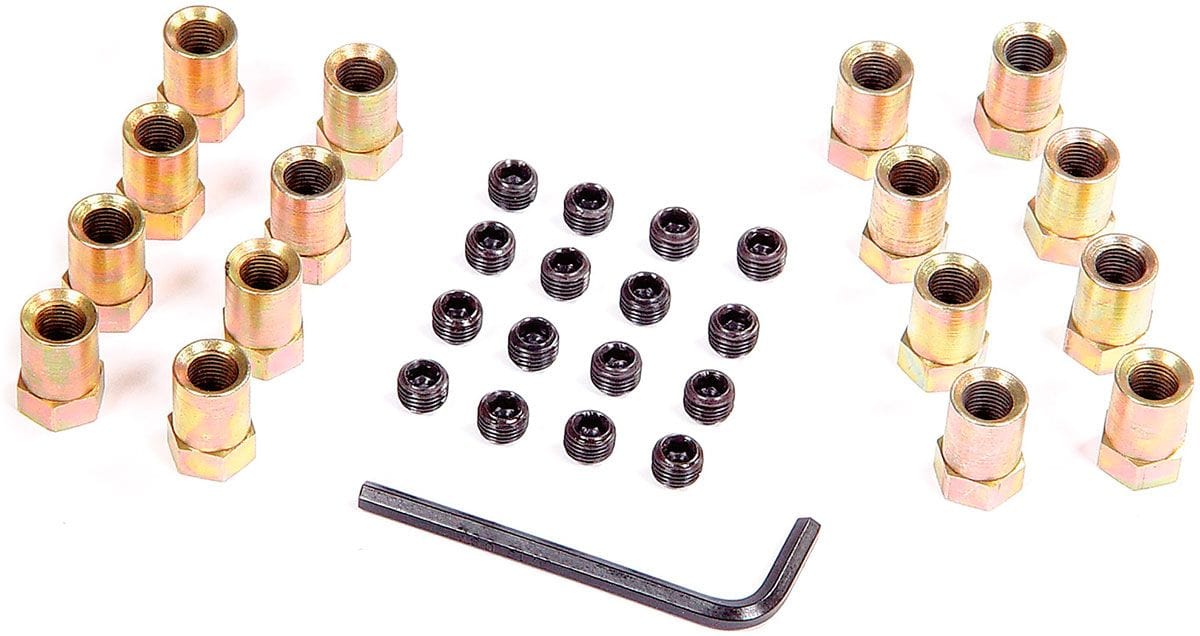 MRG MRG MRG Sure-Lock Rocker Arm Nuts, .540" Shank OD, 3/8" Stud Size, Gold Tone Finish (MG923G) SR