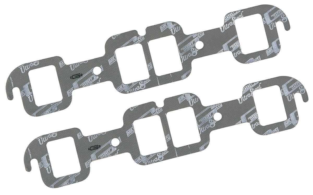 MRG Suit Oldsmobile 1964-80 Reactangle Port, 1.55" x Mr Gasket Performance Exhaust Gasket MG5945 SR