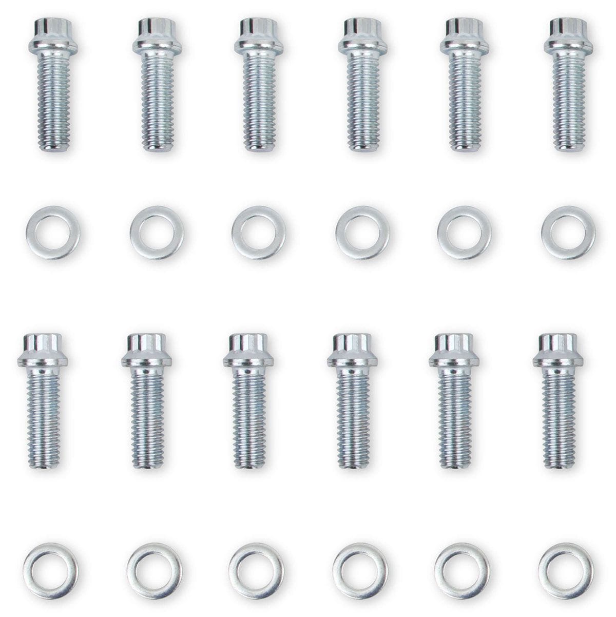 MRG Suit SB Chev (Pre-86) Mr Gasket Intake Manifold Bolt Kit, 12-Point Head Zinc Plated MG6091 SR