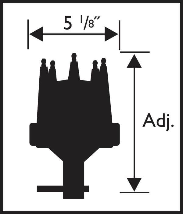MSD Ford 1949-53 Flathead, Magnetic Trigger, Vacuum Advance, High Output MSD Pro-Billet Ready-To-Run Distributor MSD8573 SR