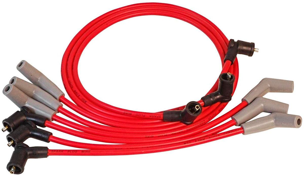 MSD Super Conductor Spark Plug Lead Set 8.5mm, Red MSD32889 SR