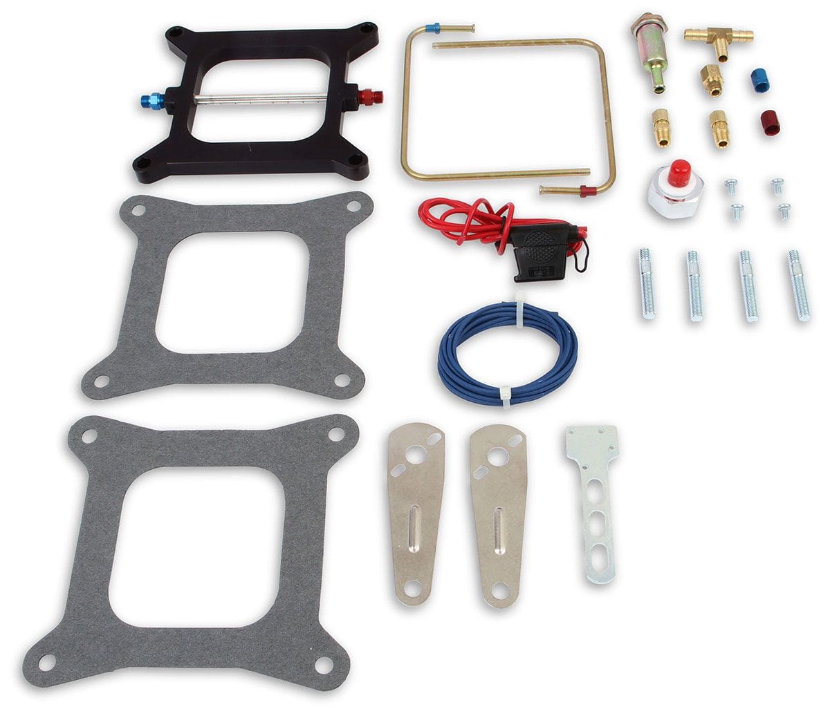 NOS 150-250 Horsepower. Suit Square-Bore Carbs. Nitrous Oxide Systems Cheater Single Stage Nitrous Kit NOS02001 SR