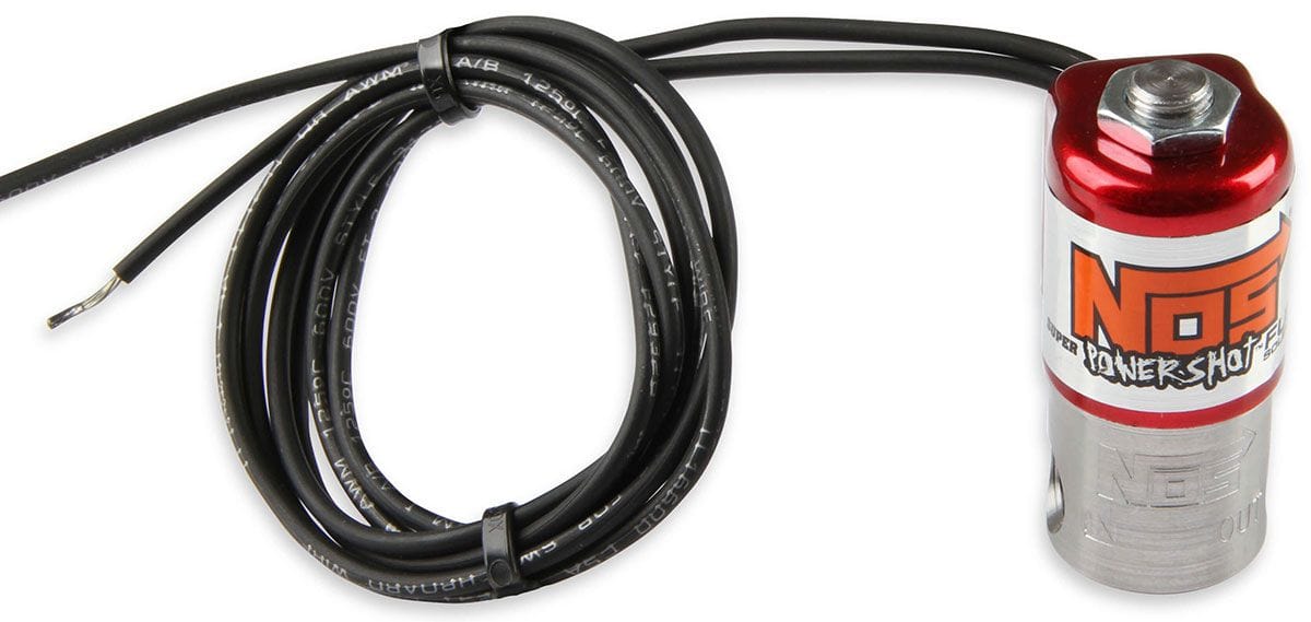 NOS 200 Horsepower. 1/8" NPT Inlet, 1/8" NPT Outlet Nitrous Oxide Systems Powershot Fuel Solenoid NOS18080 SR