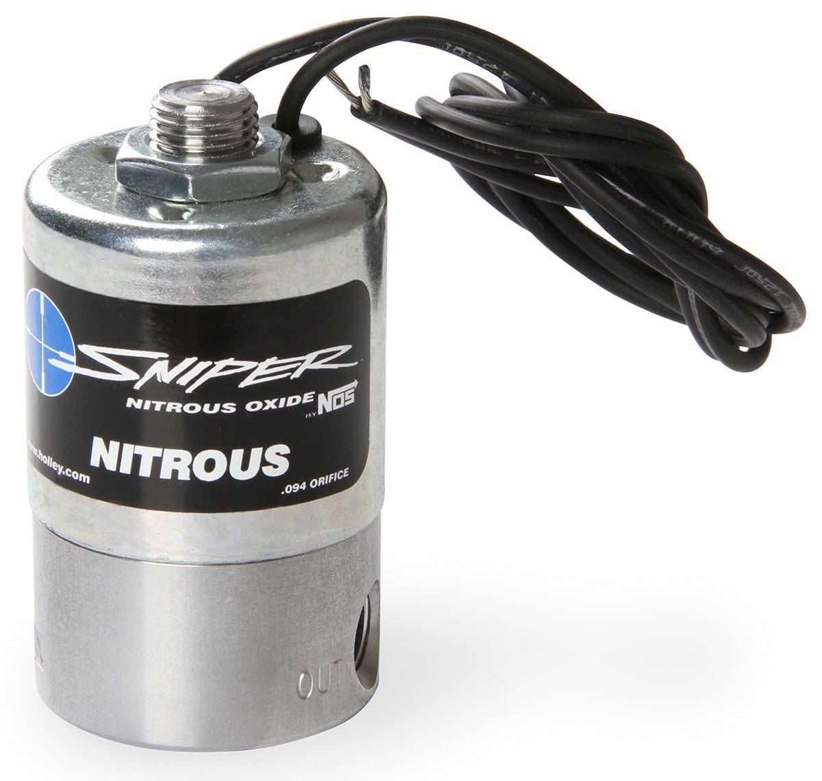 NOS 250 Horsepower. 1/4" NPT Inlet, 1/8" NPT Outlet Nitrous Oxide Systems Sniper Nitrous Solenoid NOS18018 SR
