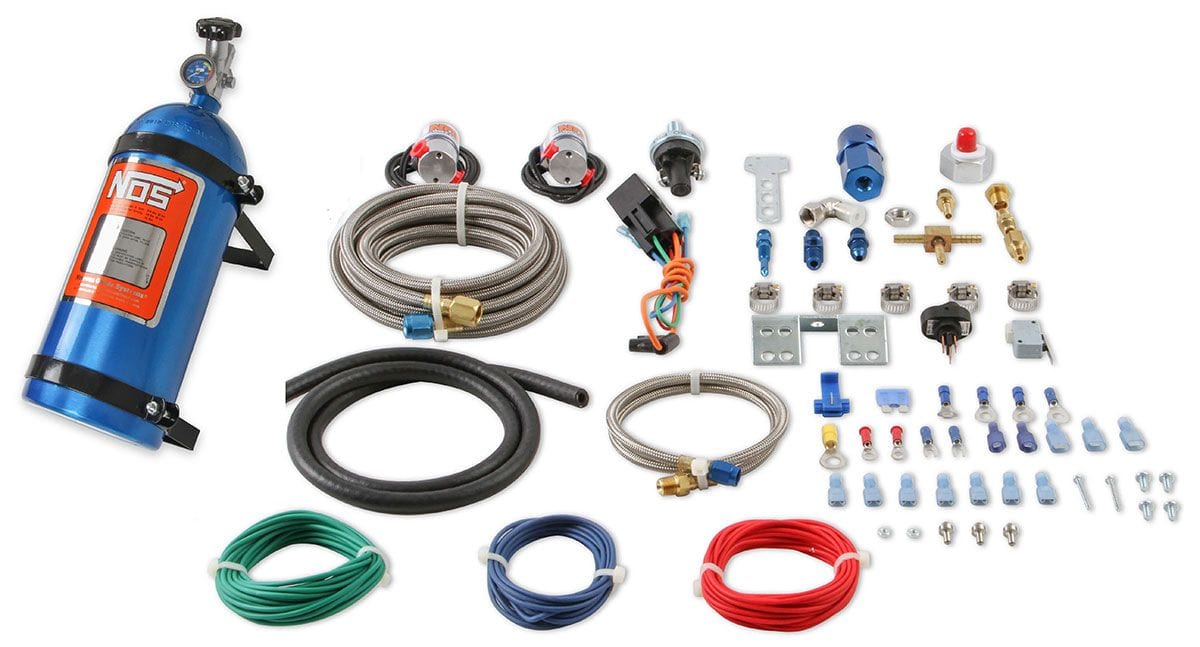 NOS 40-75 Horsepower. Suits any 4 & 6 Cyl. EFI Engine Nitrous Oxide Systems Universal 4 & 6 Cyl. EFI Dry Nitrous Kit NOS05122 SR
