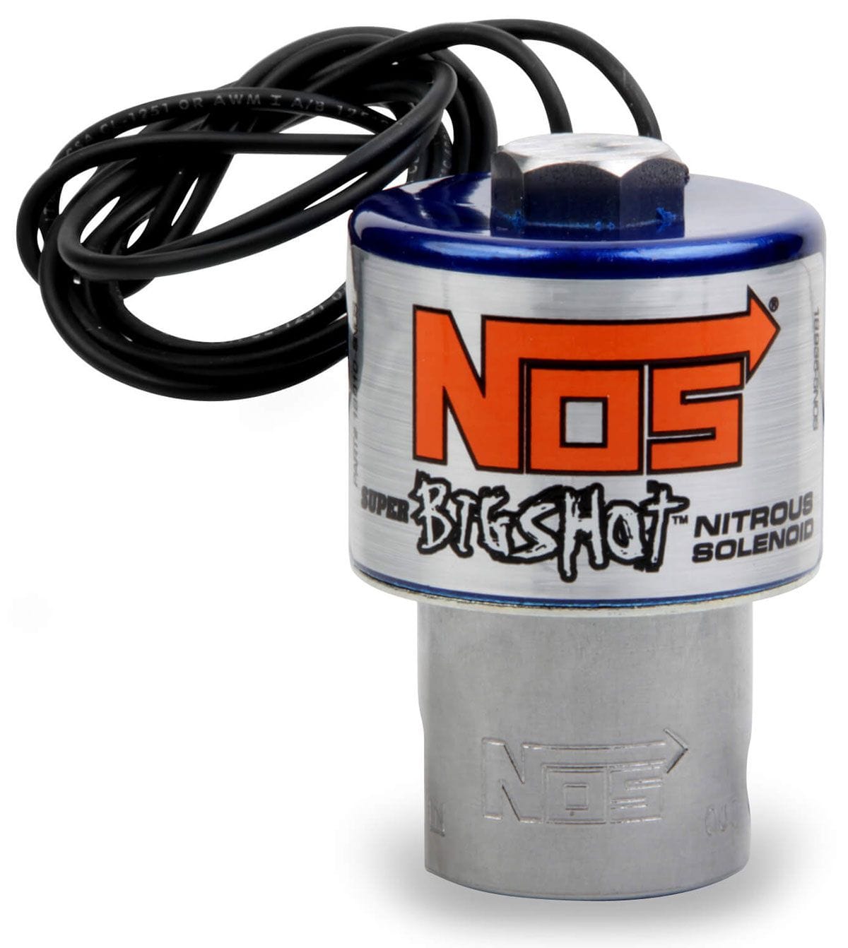 NOS 450 Horsepower. 1/4" NPT Inlet, 1/8" NPT Outlet Nitrous Oxide Systems Super Big Shot Nitrous Solenoid NOS18010 SR