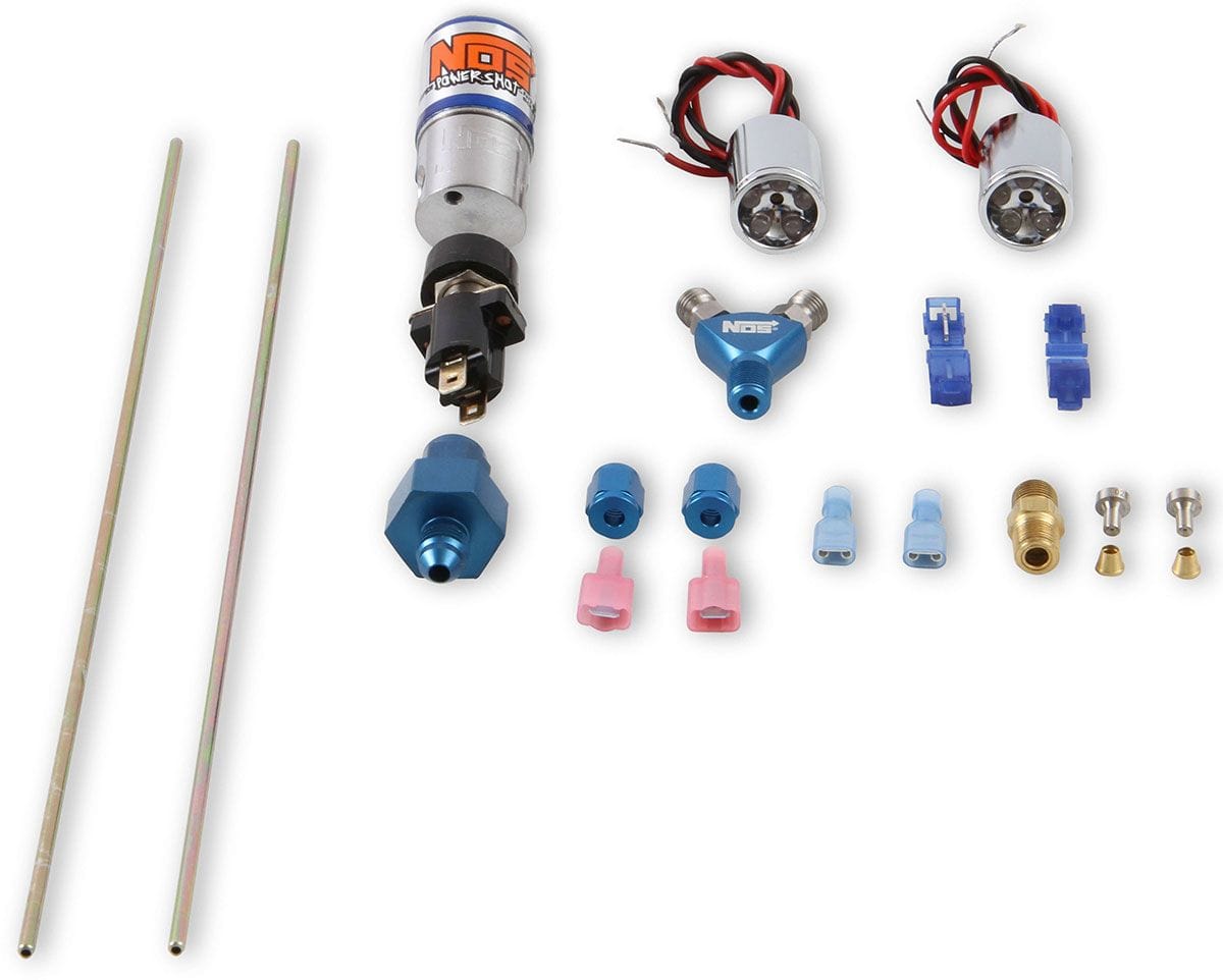 NOS -4AN Line, Blue LED Nitrous Oxide Systems Nitrous Ntimidator LED Nitrous Dual Purge Kit NOS16037 SR