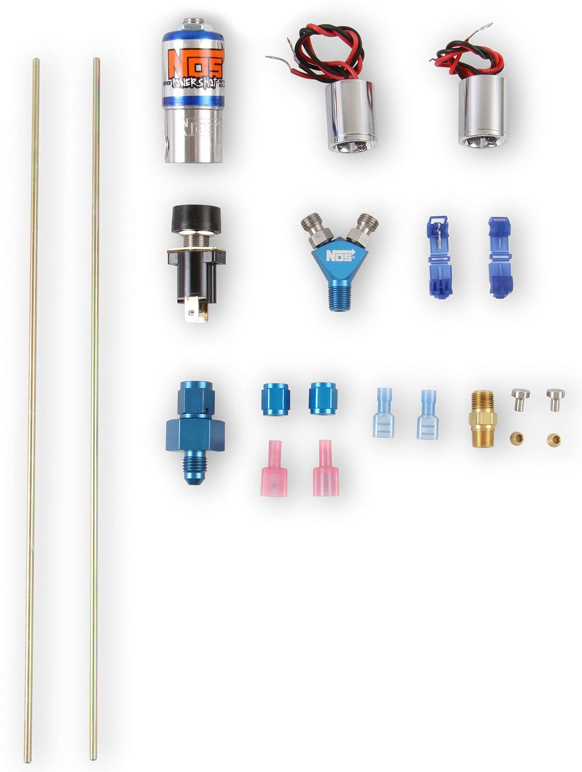 NOS -4AN Line, Blue LED Nitrous Oxide Systems Nitrous Ntimidator LED Nitrous Dual Purge Kit NOS16037 SR