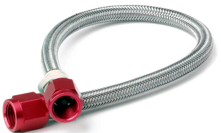 NOS Nitrous Oxide Systems -4AN Stainless Steel Length. With Red Ends NOS15221 SR