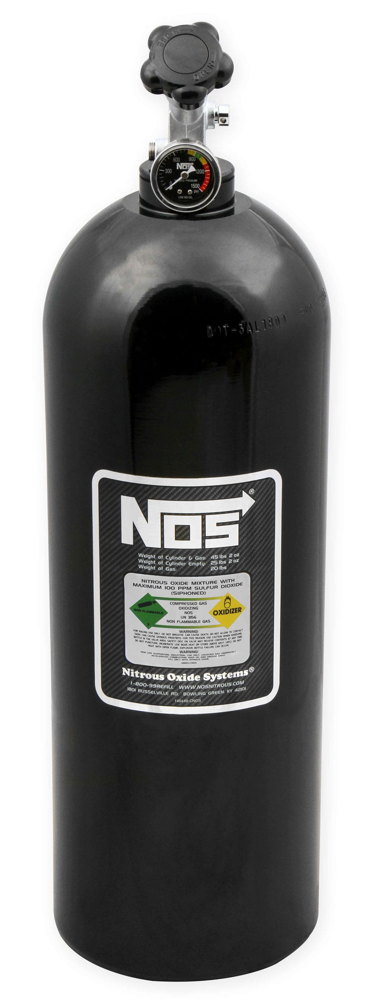 NOS NOS Nitrous Bottle 20-lb - Black SR