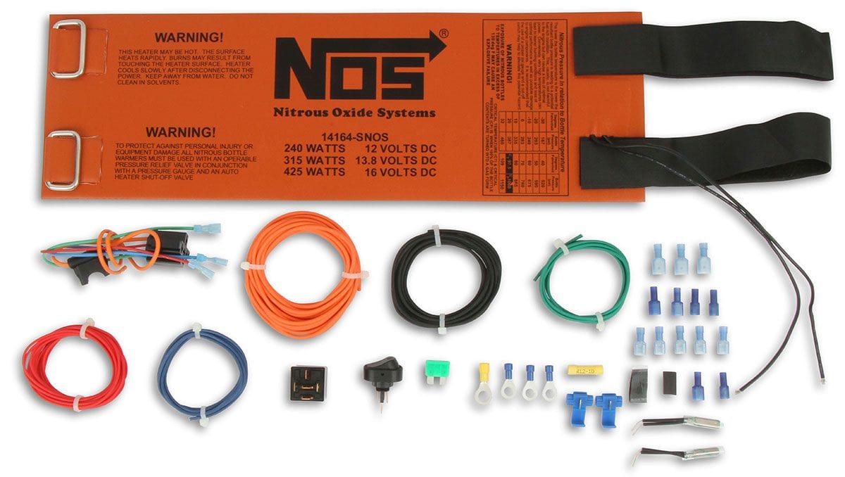 NOS Suit 10-lb. & 15-lb. Bottles Nitrous Oxide Systems Nitrous Bottle Heater NOS14164 SR