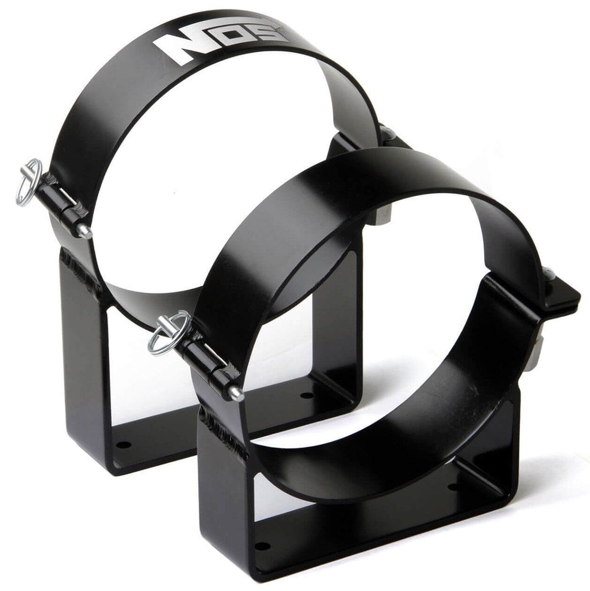 NOS Suit 10-lb. and 15-lb. Bottles Nitrous Oxide Systems Quick Release Hinged Aluminium Nitrous Bottle Bracket NOS14140 SR