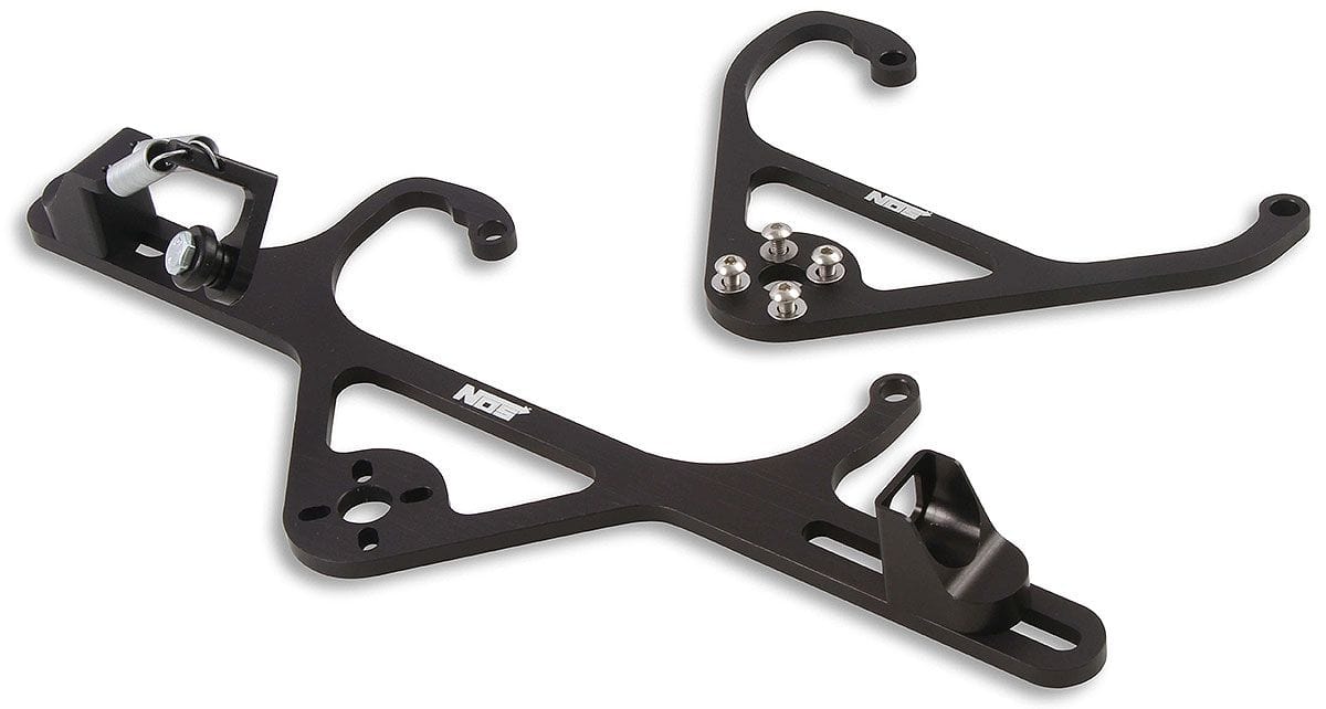 NOS Suit 4150 Series Carbs Nitrous Oxide Systems Billet Solenoid with Throttle Cable Bracket Kit NOS16516 SR