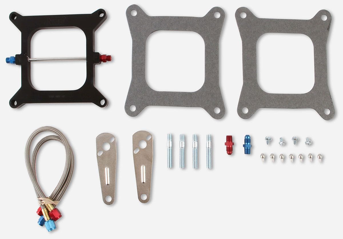 NOS Suit Square-Bore Carbs Nitrous Oxide Systems Big Shot Nitrous Injector Plate NOS12510 SR