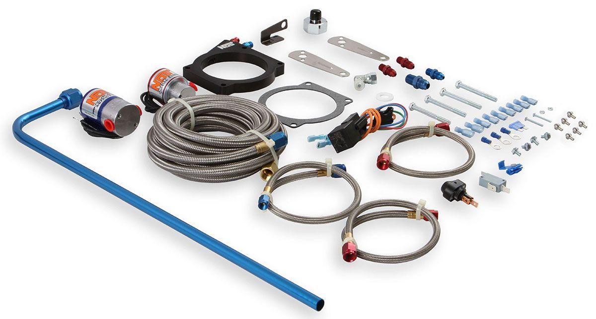 NOS Suits LS engines with 90mm 4-bolt throttle body. Max 200HP (includes Nitrous Oxide Systems E.F.I. Wet Plate Nitrous Kit NOS05169 SR