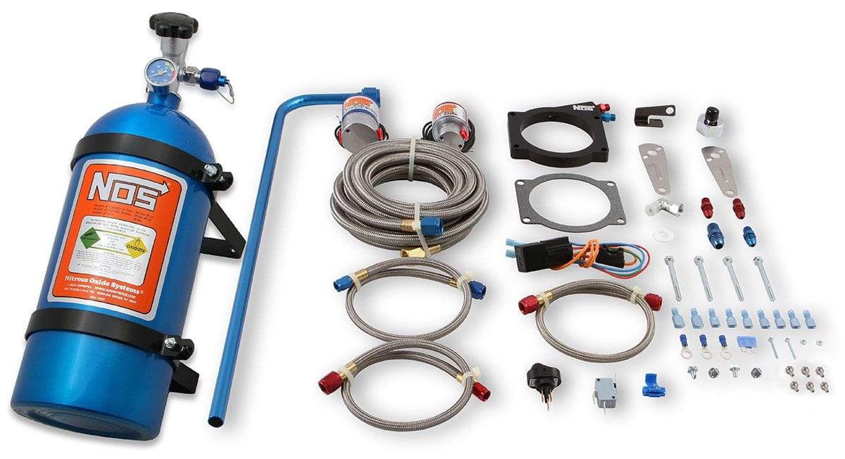 NOS Suits LS engines with 90mm 4-bolt throttle body. Max 200HP (includes Nitrous Oxide Systems E.F.I. Wet Plate Nitrous Kit NOS05169 SR