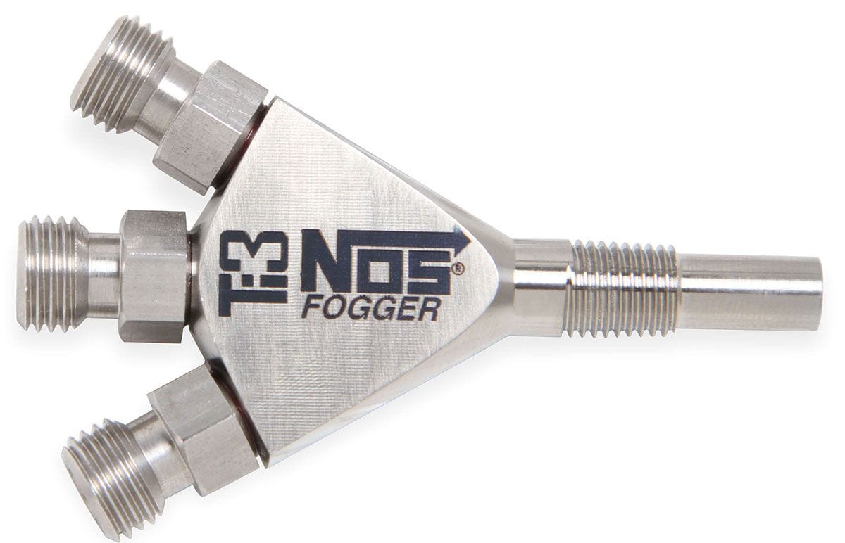 NOS Titanium 3-Stage Direct Port Dry Fogger Nozzle Nitrous Oxide Systems TI3 Dry Fogger Nozzle NOS13683 SR