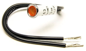 Painless Wiring 5/16" Indicator Dash Light, Amber PW80203