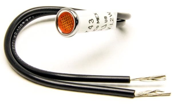 PAINLESS Painless Wiring 5/16" Indicator Dash Light, Amber PW80203 SR