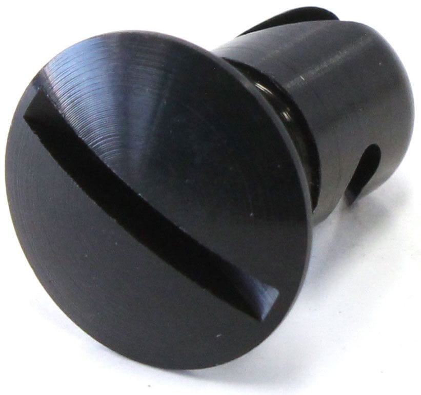 PANELFAST Black Aluminium Under Cut Oval Head Fastener, 7/16" x .500 Grip (Each) Panelfast Dzus Fastener PANUABK6500 SR